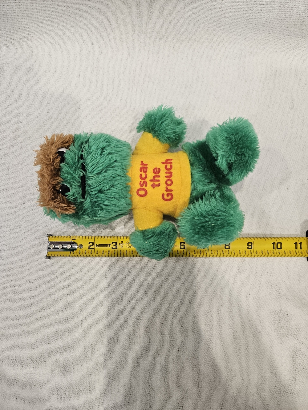 Vintage Playskool Sesame Street Oscar The Grouch Plush 1980's Hasbro Softies 8'' - Picture 7 of 8